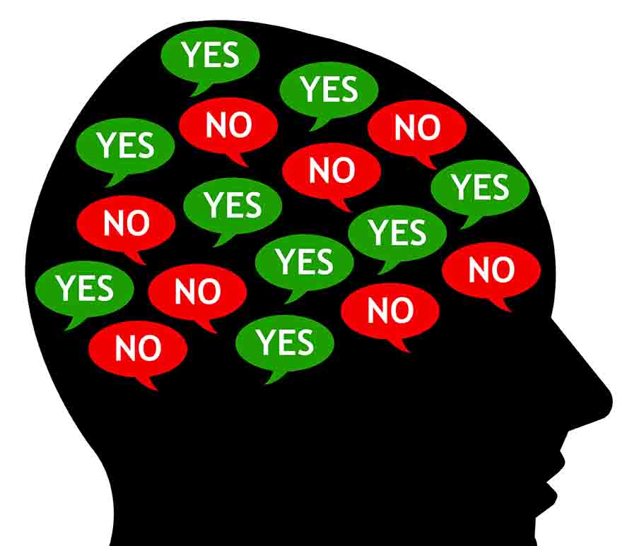 Conflicting internal thoughts cognitive dissonance